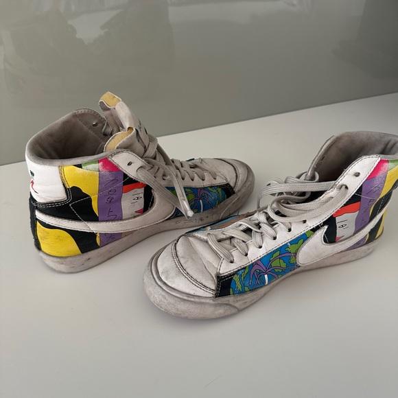 Pre-Loved Nike Blazer Mid 77 Flyleather Ruohan Wang Edition (CZ3775‑900) - Picture 4 of 5